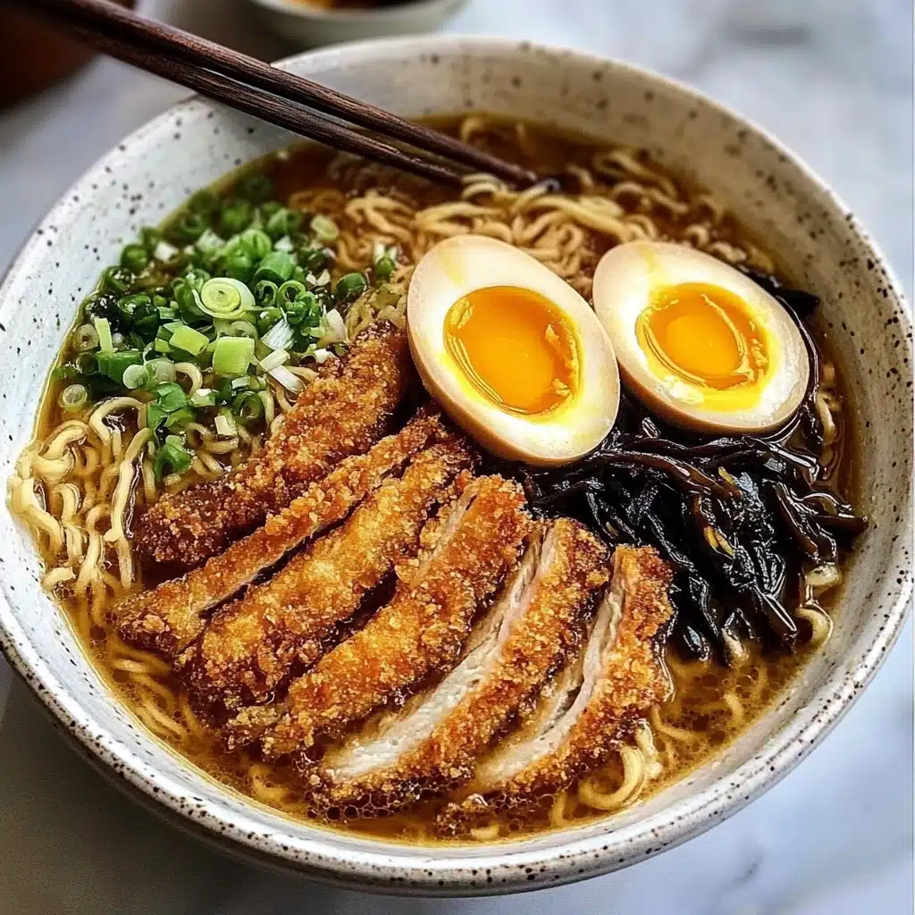 30 Minute Spicy Miso Chicken Katsu Ramen Recipe - Recipe Image