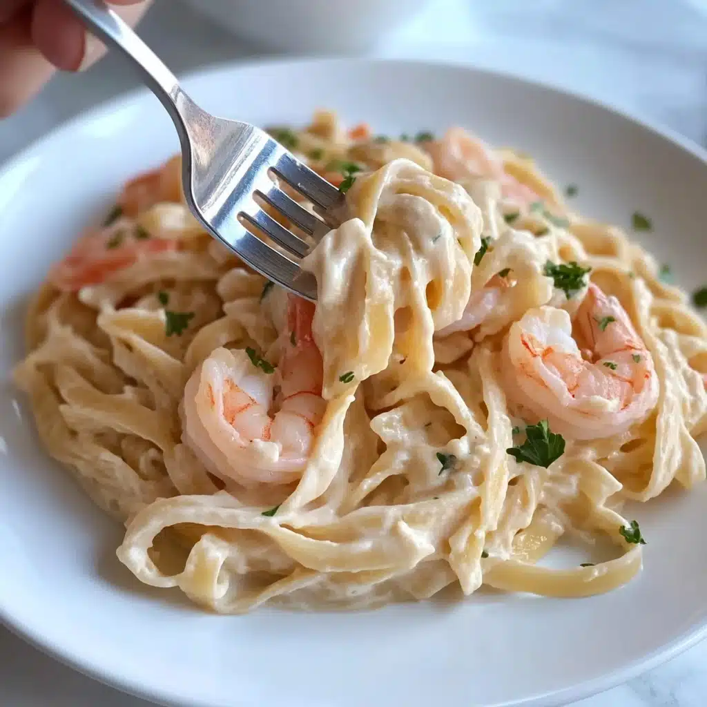 Creamy Garlic Shrimp Pasta Recipe - Recipe Image