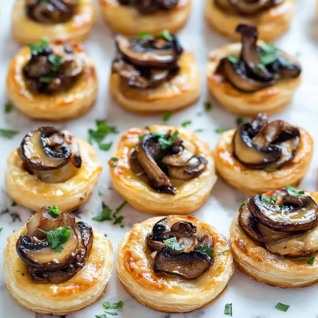 Mushroom Puff Pastry Bites Recipe - Recipe Image