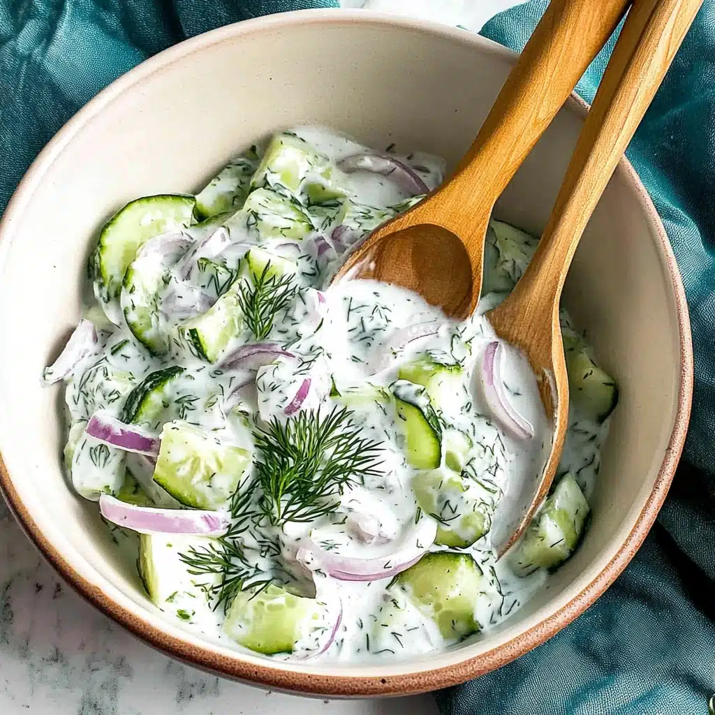 Creamy Cucumber Salad Recipe - Recipe Image