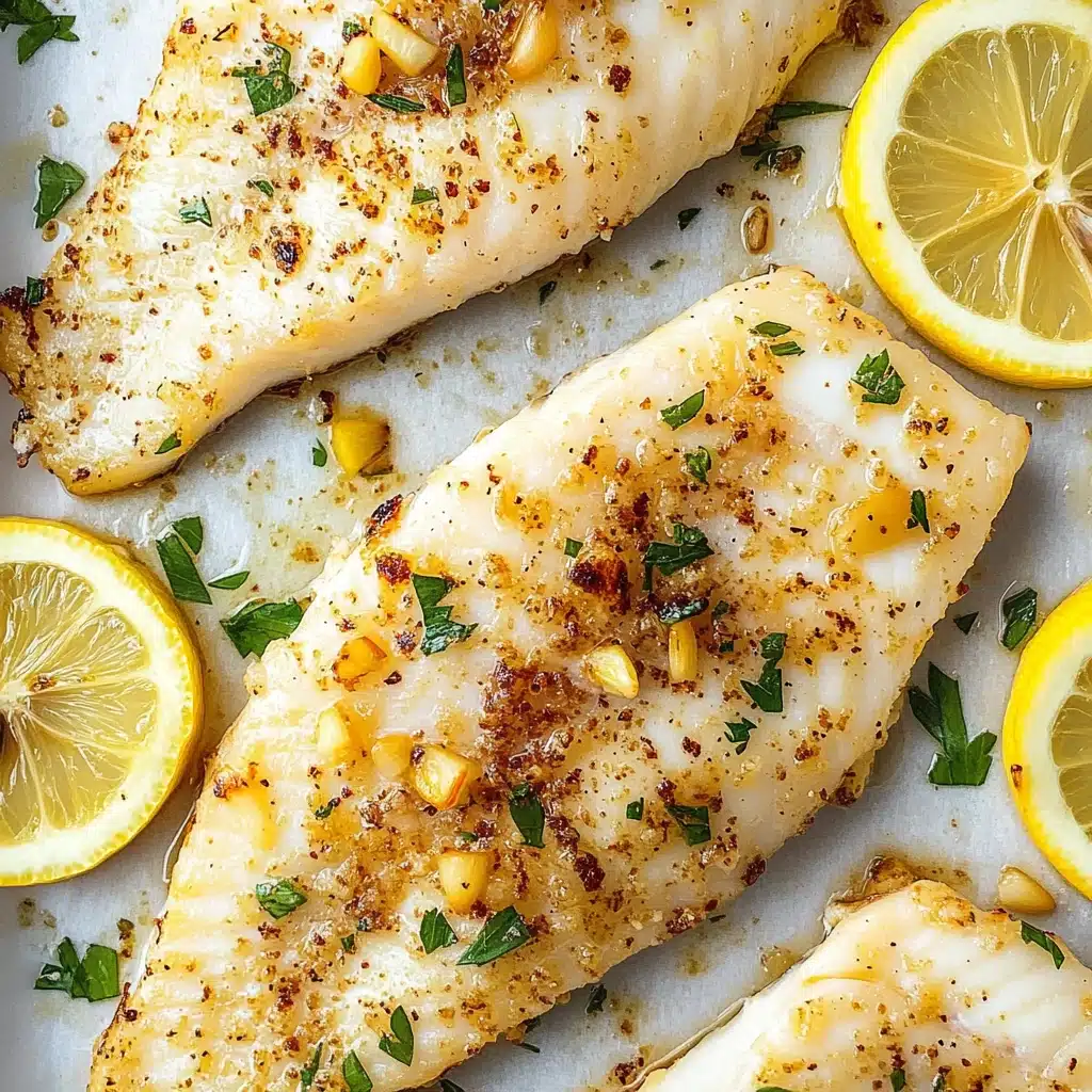 Garlic Butter Baked Tilapia Recipe - Recipe Image