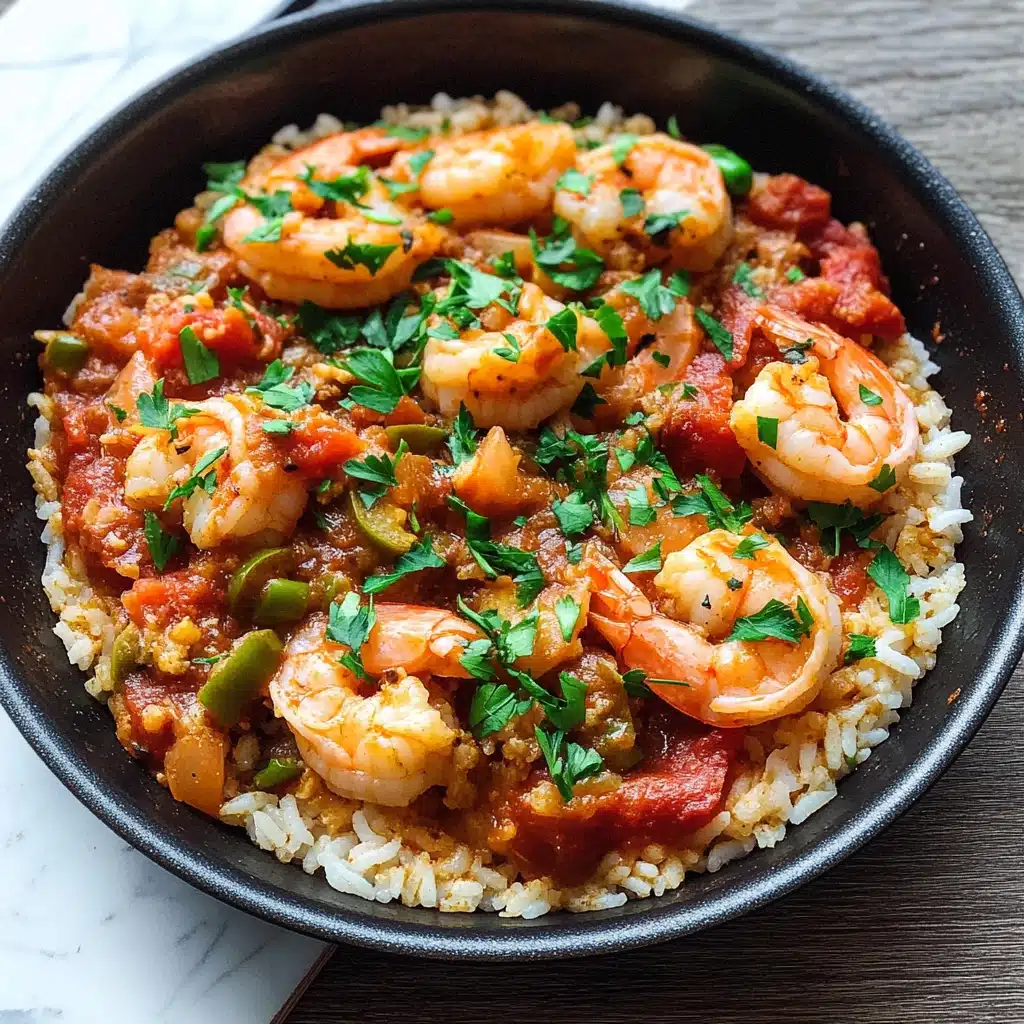 Mediterranean Shrimp Recipe with Bell Peppers Recipe - Recipe Image
