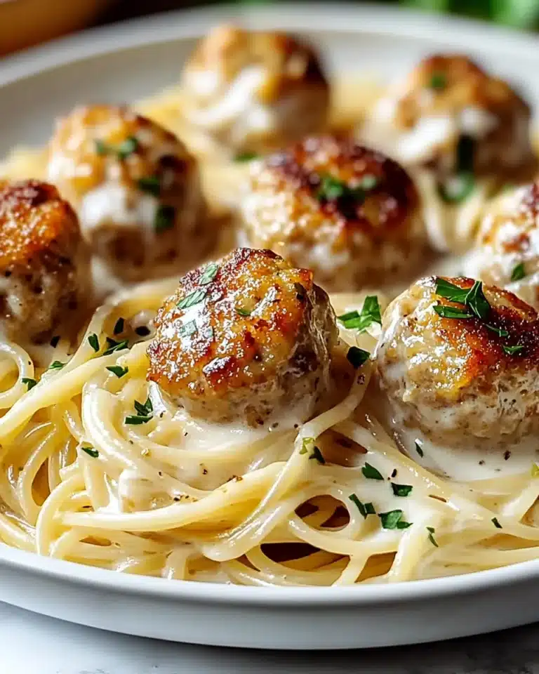 Garlic Butter Chicken Bites with Creamy Parmesan Pasta Recipe