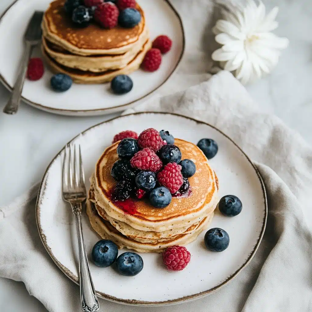 Cottage Cheese Banana Oatmeal Protein Pancakes Recipe - Recipe Image