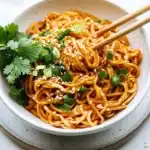 Saucy Gochujang Noodles with Chicken Recipe