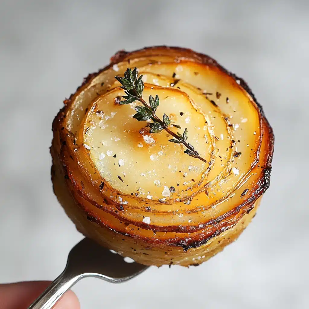 Crispy Potato Stacks with Garlic Herb Butter Recipe - Recipe Image