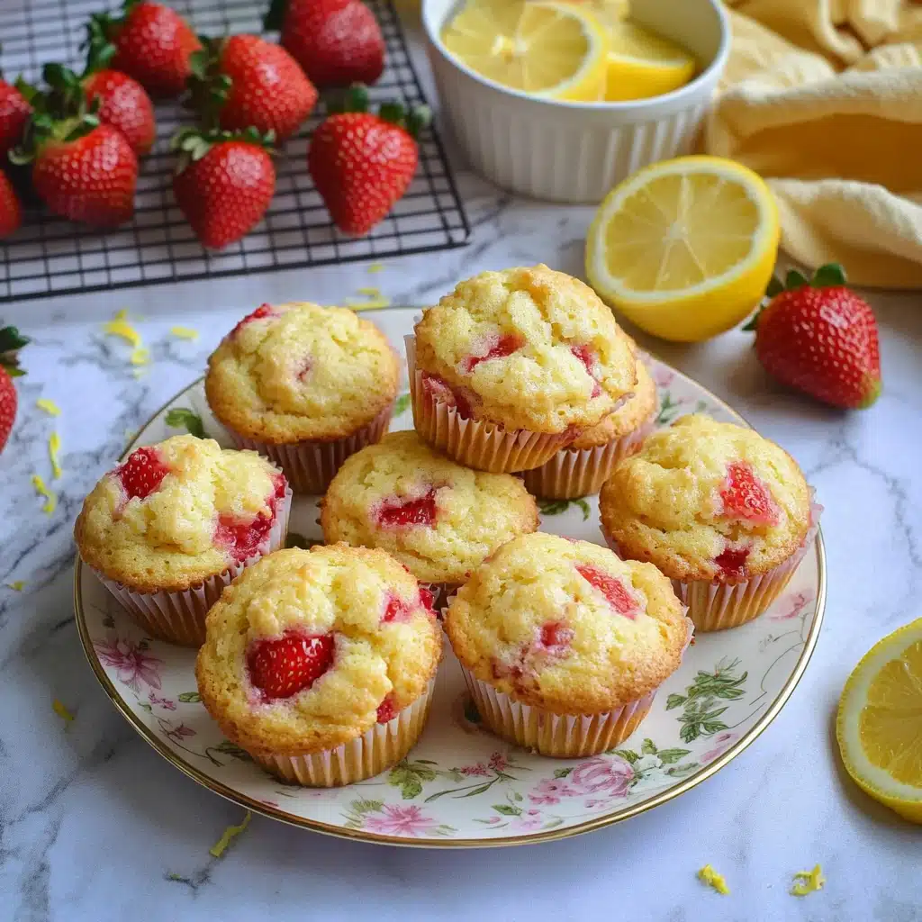 Strawberry Lemon Muffins Recipe - Recipe Image
