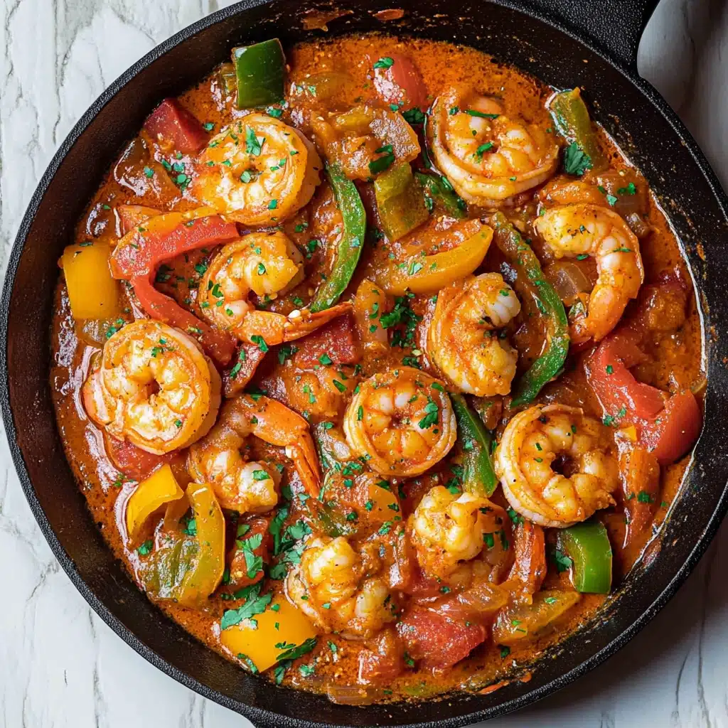Mediterranean Shrimp Recipe with Bell Peppers Recipe - Recipe Image