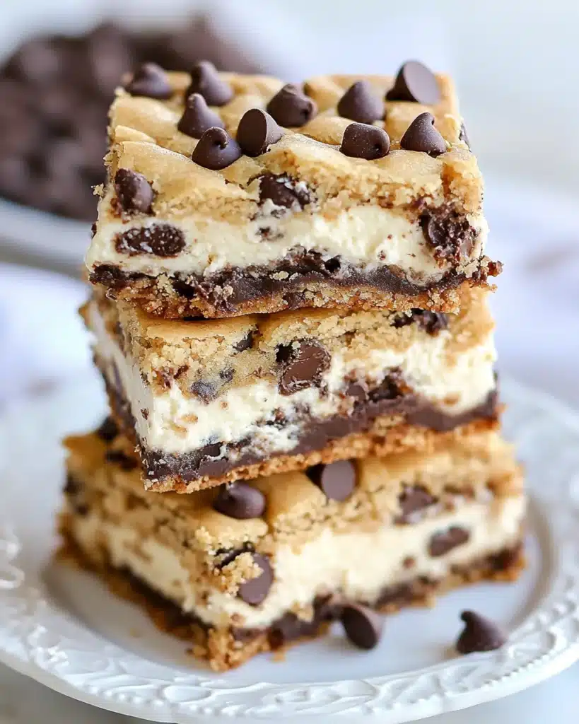 Chocolate Chip Cookie Cheesecake Bars Recipe