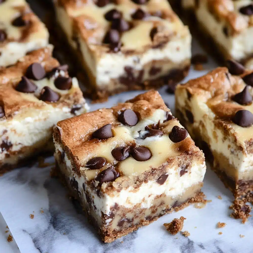 Chocolate Chip Cookie Cheesecake Bars Recipe - Recipe Image