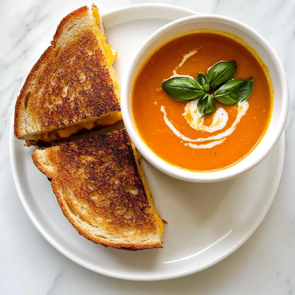 Tomato Soup with Grilled Cheese Recipe - Recipe Image
