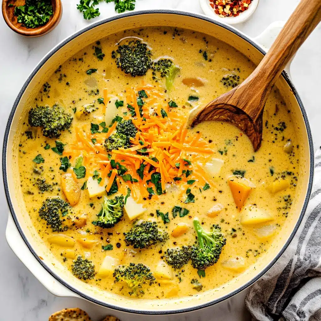 One Pot Creamy Vegetable Soup Recipe - Recipe Image