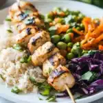Thai Coconut Curry Marinated Grilled Chicken Skewers Recipe
