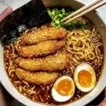 30 Minute Spicy Miso Chicken Katsu Ramen Recipe