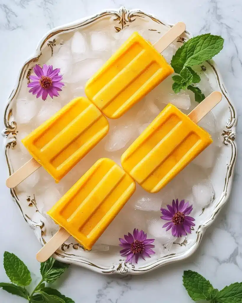 Mango Lassi Popsicles Recipe
