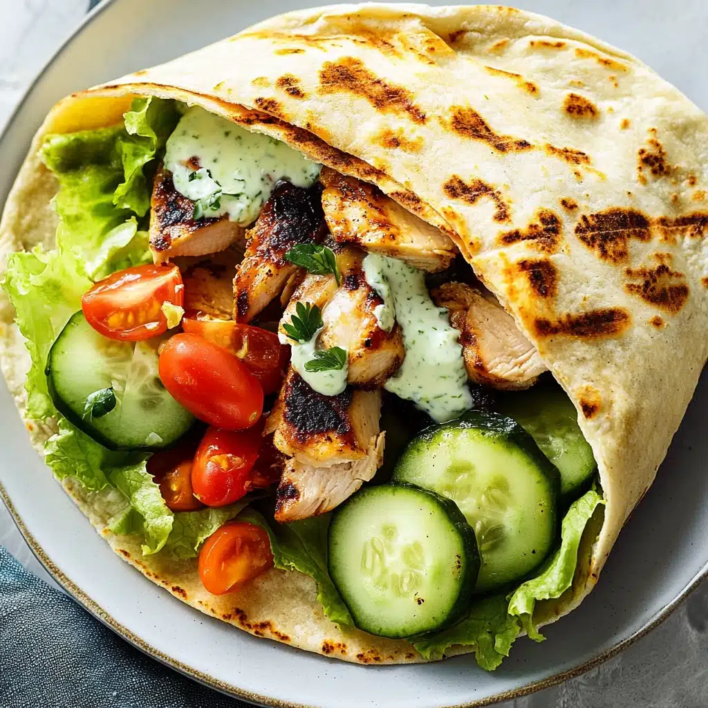 Chicken Shawarma with Easy Flatbread Recipe - Recipe Image