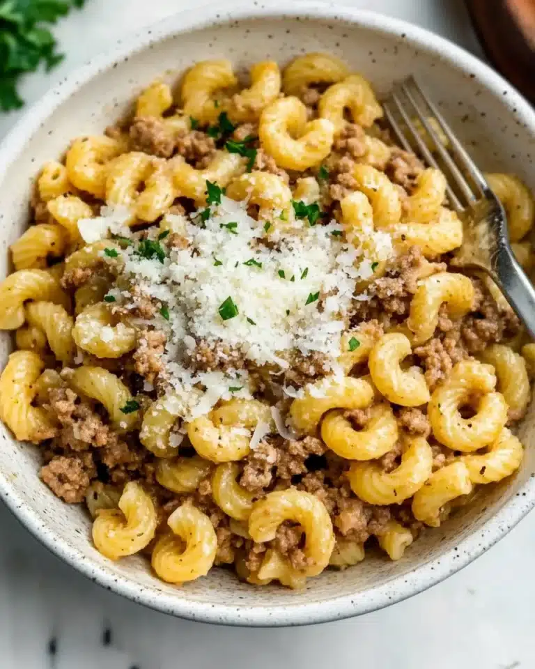 One Pot Beef and Garlic Butter Pasta Recipe