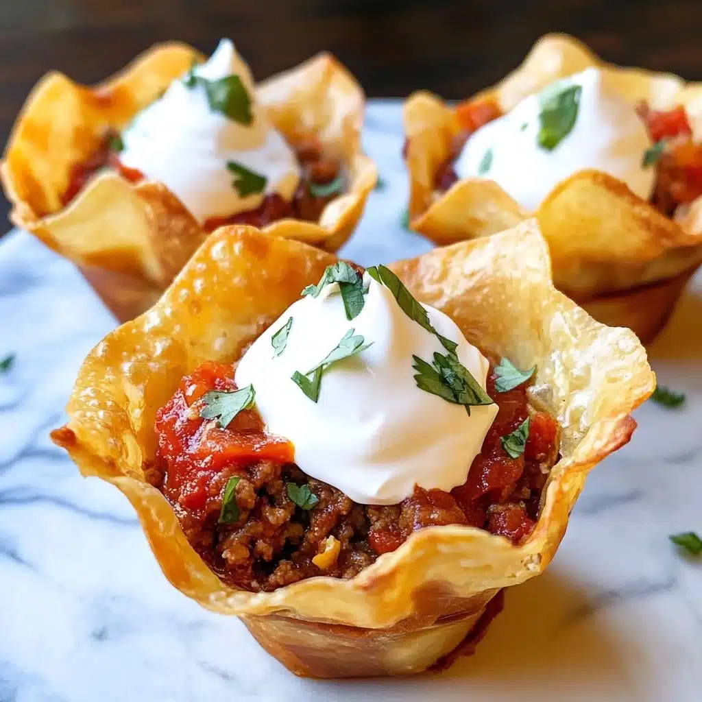 Crunchy Taco Cups Recipe - Recipe Image