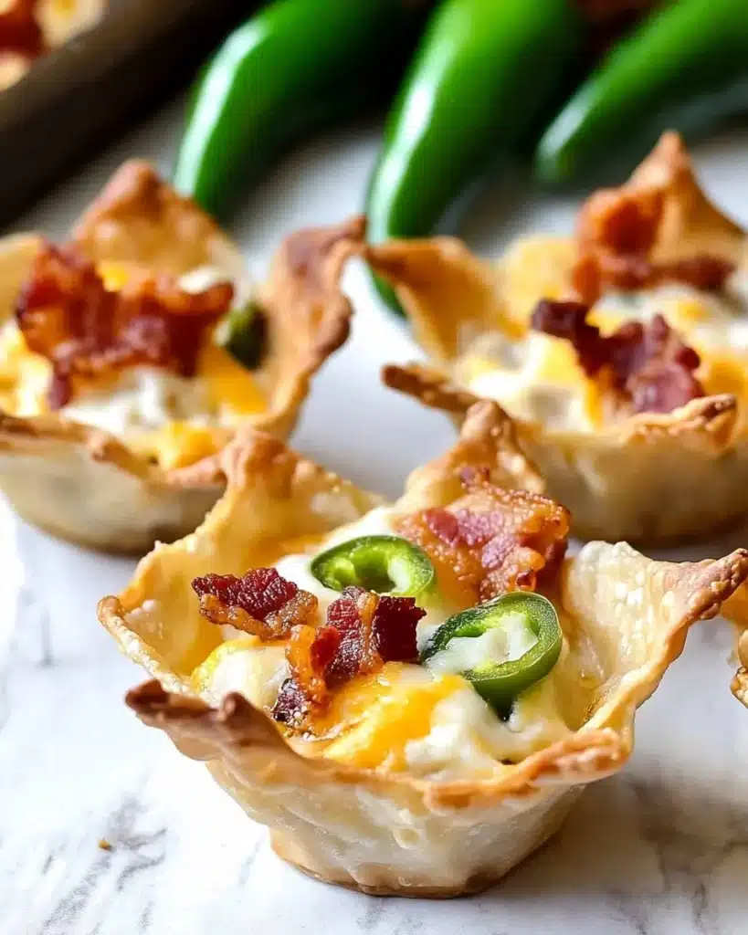 Jalapeno Popper Wonton Cups Recipe
