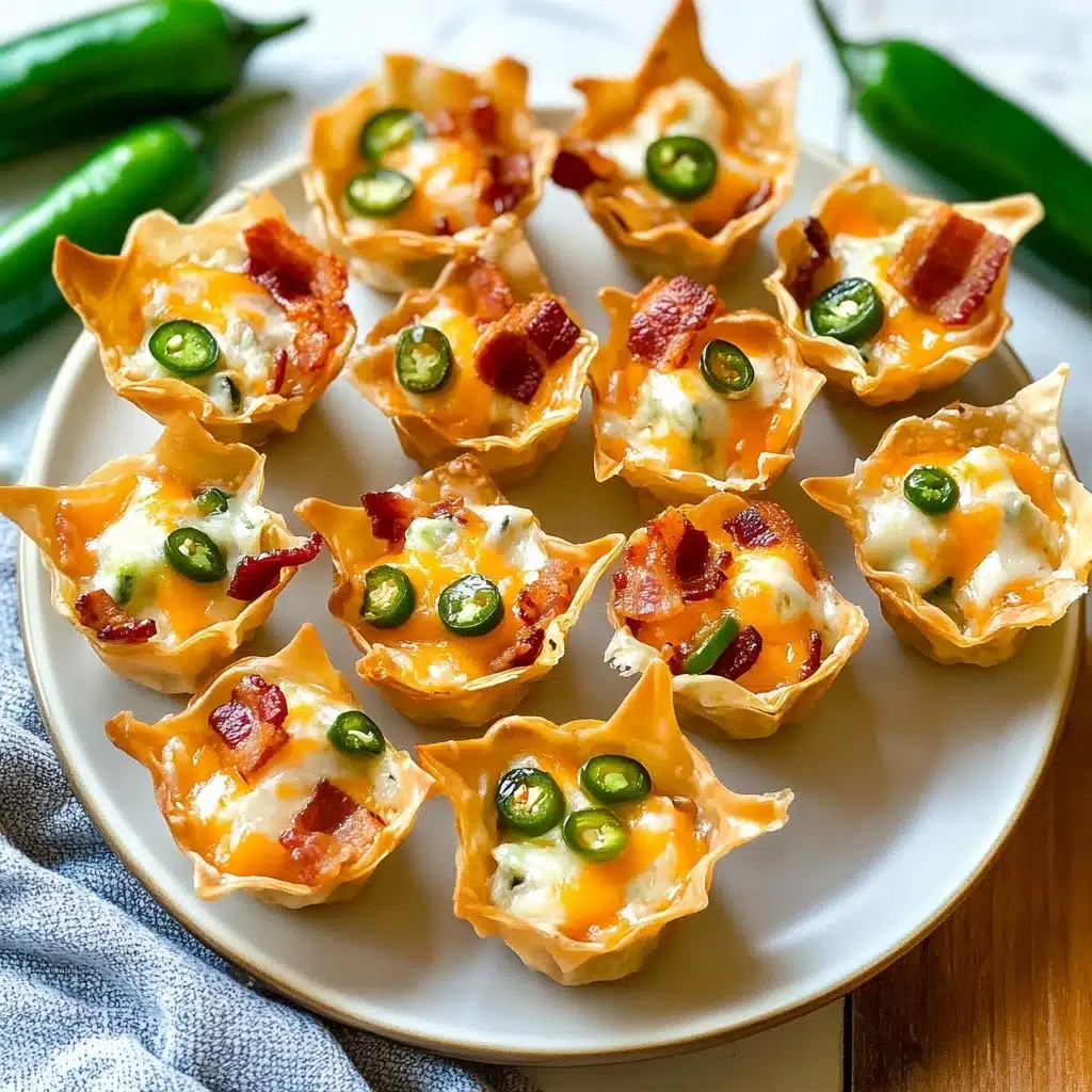 Jalapeno Popper Wonton Cups Recipe - Recipe Image