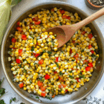 Sautéed Fresh Sweet Corn with Bell Peppers and Onions Recipe