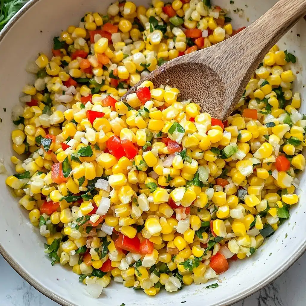 Sautéed Fresh Sweet Corn with Bell Peppers and Onions Recipe - Recipe Image