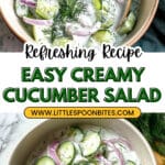 Creamy Cucumber Salad Recipe