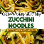 Sesame Teriyaki Zoodle Stir-Fry Recipe