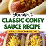 Grandpa's Classic Coney Sauce Recipe