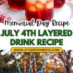 July 4th Layered Drinks Recipe