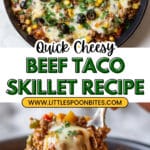 Cheesy Beef Taco Skillet Recipe