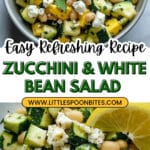 Zucchini and White Bean Salad with Feta and Mint Recipe