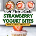 3 Ingredient Strawberry Yogurt Bites Recipe
