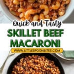 Skillet Beef and Macaroni Recipe