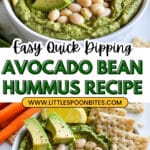 5-Minute Avocado White Bean Hummus Dip with Lemon Recipe