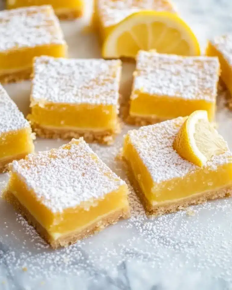 Homemade Lemon Bars Recipe