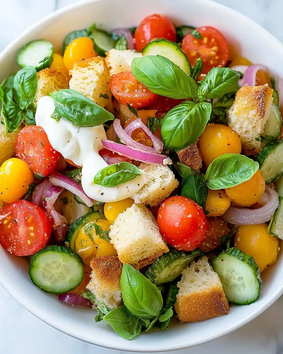 Panzanella Salad With Burrata Recipe
