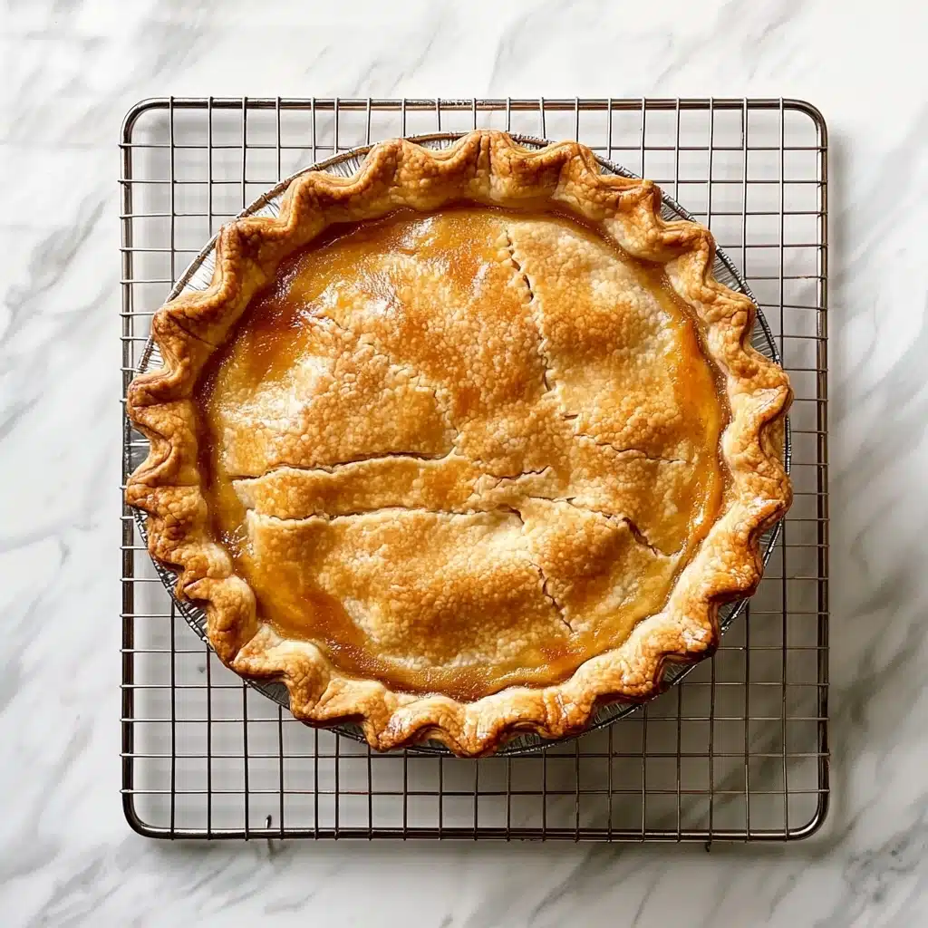 Peach Pie the Old Fashioned Two Crust Way Recipe - Recipe Image