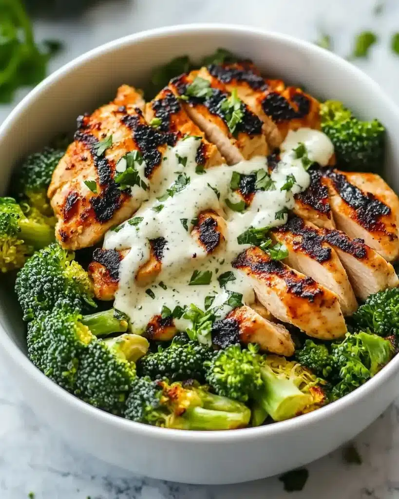 Grilled Chicken Broccoli Bowls Recipe