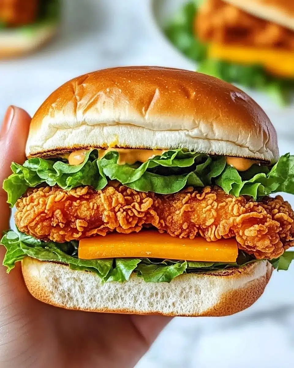Spicy Crispy Chicken Burger Recipe