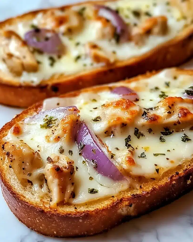 French Bread Chicken Alfredo Pizza Recipe