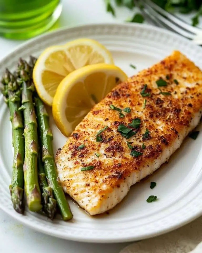 Air Fryer Cod with Lemon and Garlic Seasoning Recipe