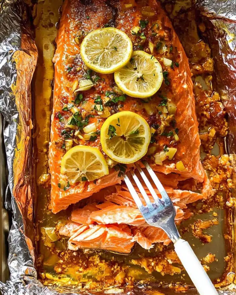 Baked Salmon with Lemon Herb Cream Sauce and Roasted Potatoes Recipe