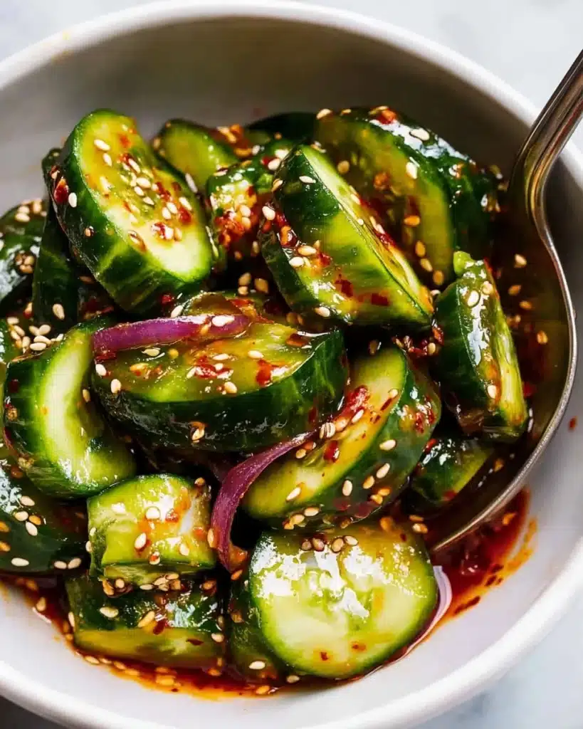 Spicy Asian Cucumber Salad Recipe