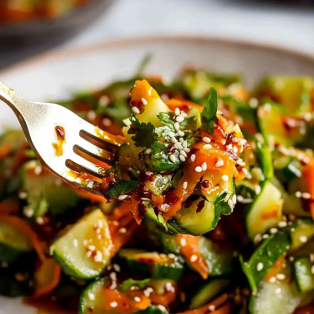 Spicy Asian Cucumber Salad Recipe - Recipe Image