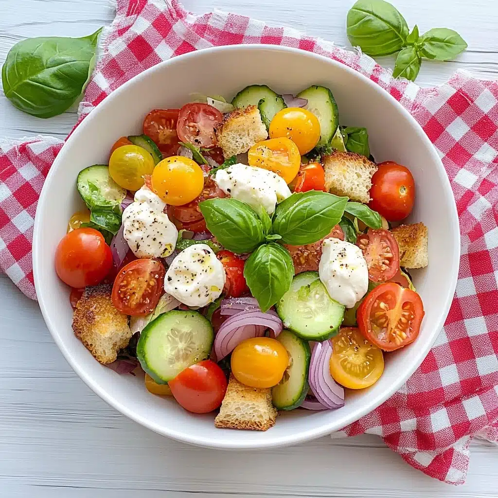 Panzanella Salad With Burrata Recipe - Recipe Image
