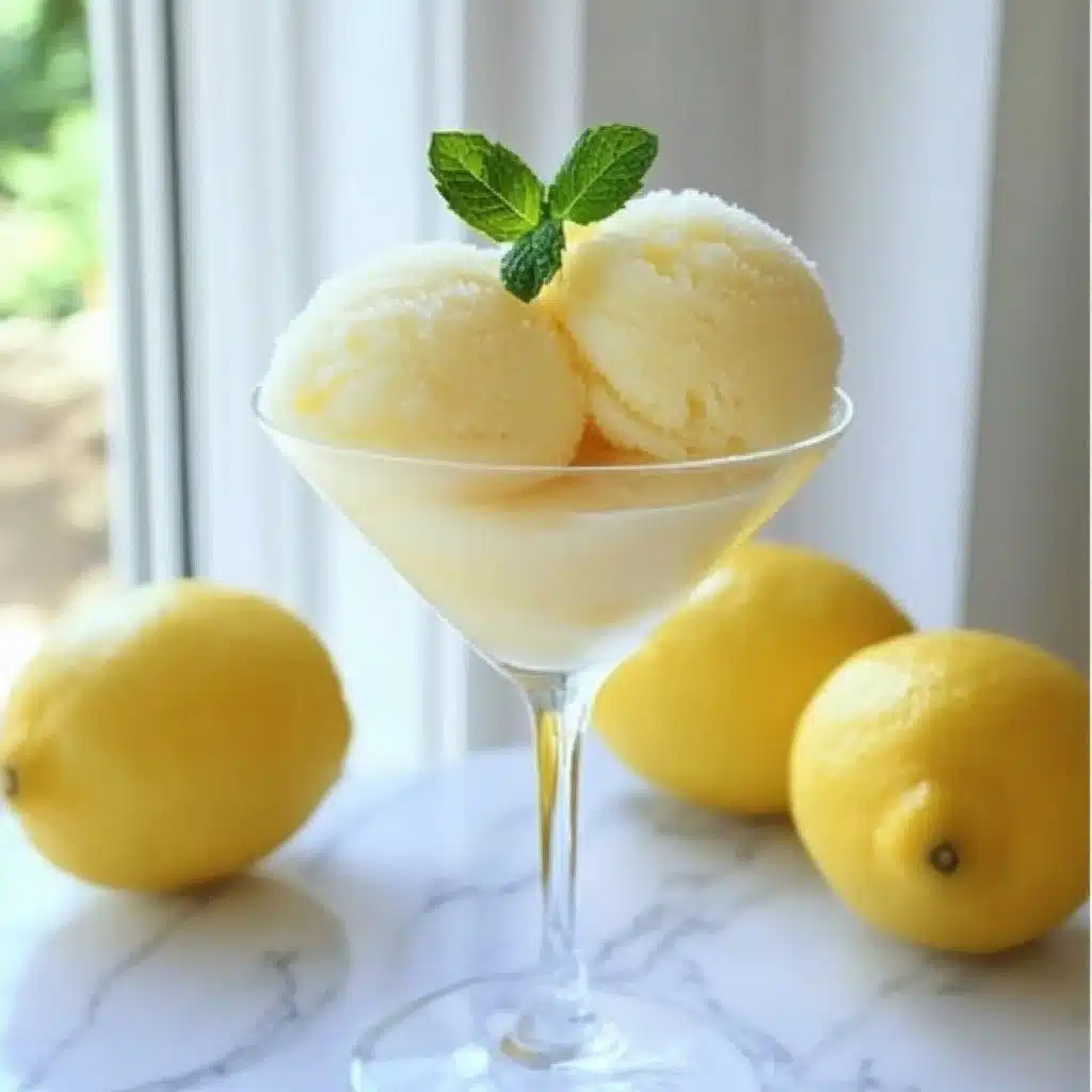 Lemon Sorbet Recipe - Recipe Image