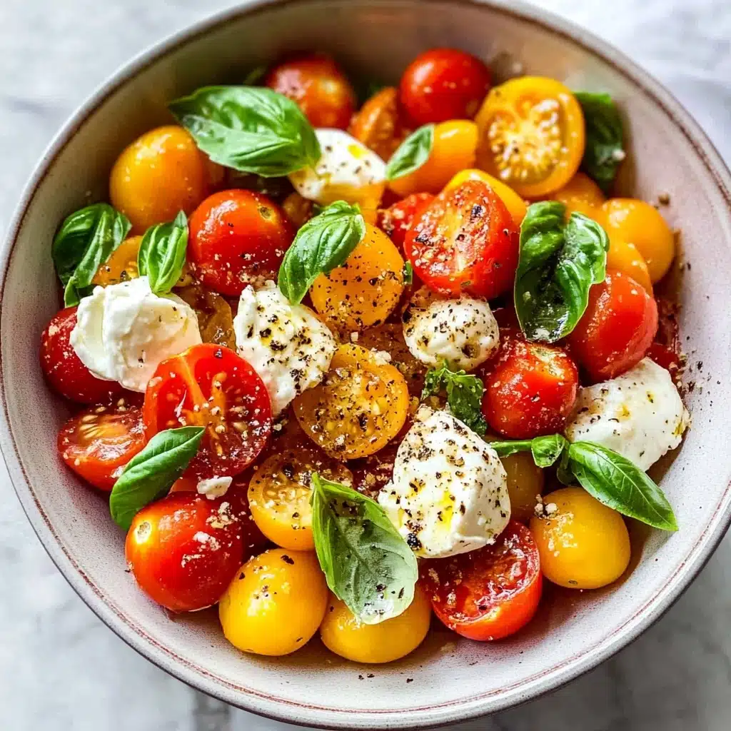 Roasted Cherry Tomato Caprese Salad Recipe - Recipe Image
