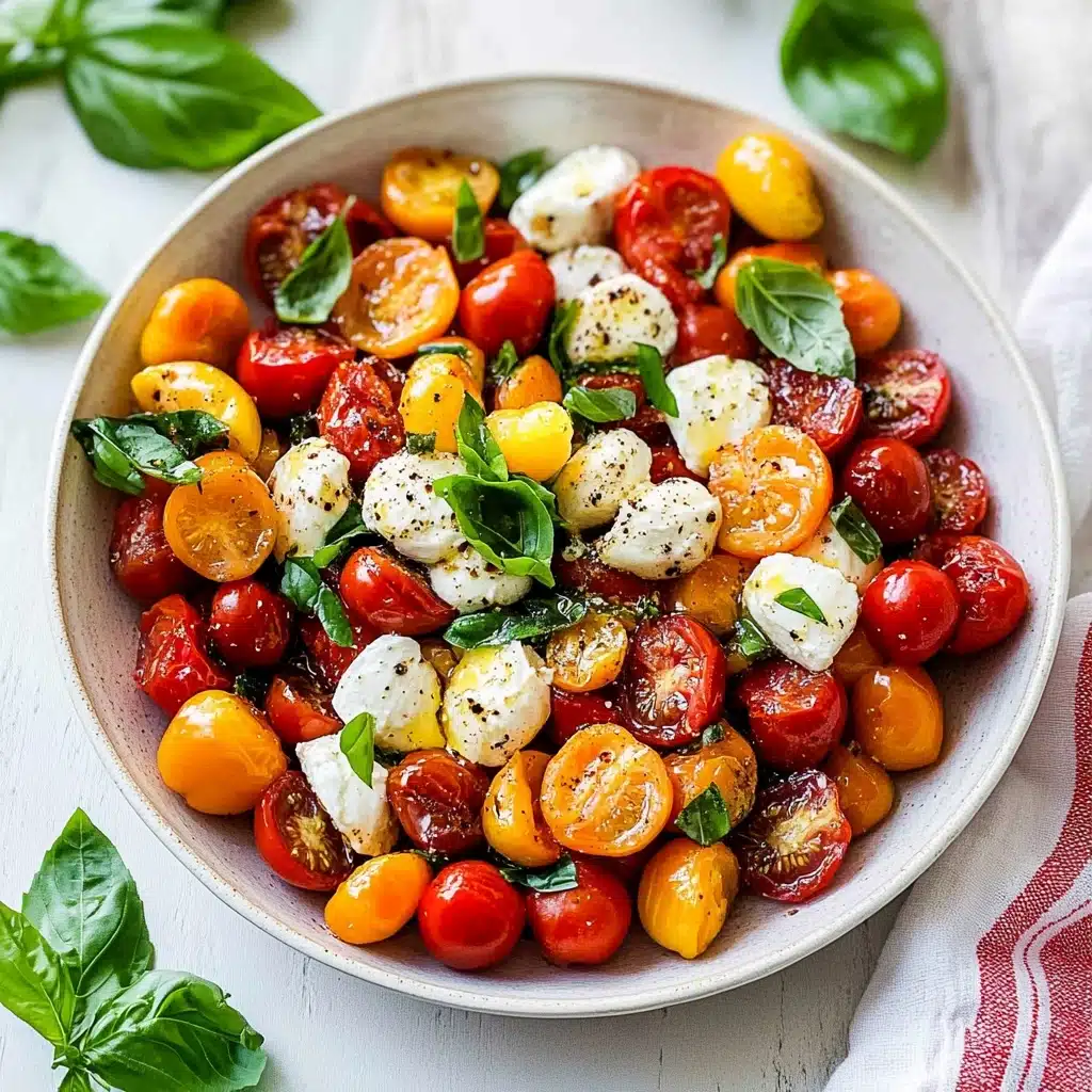 Roasted Cherry Tomato Caprese Salad Recipe - Recipe Image