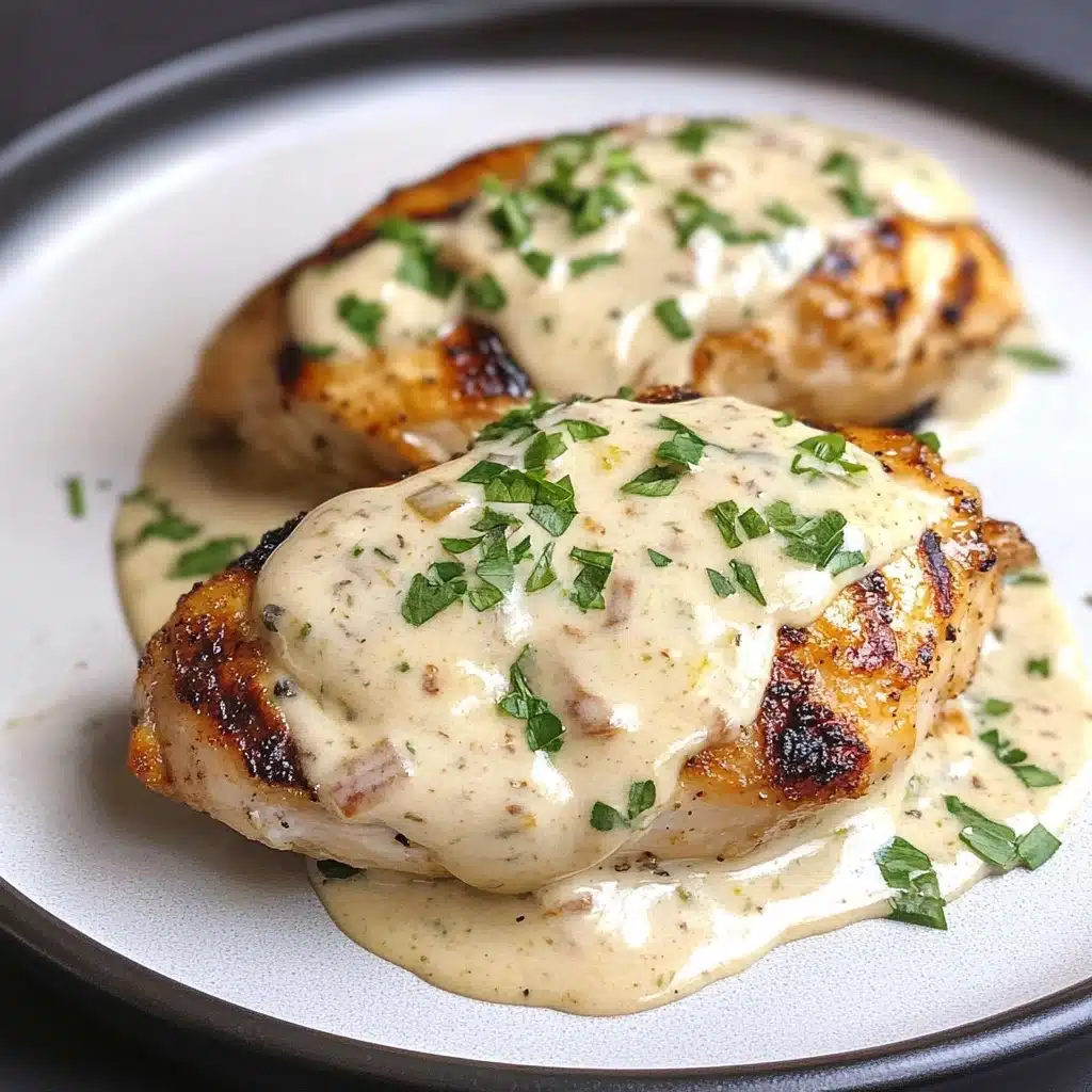 Creamy Garlic Smothered Chicken Recipe - Recipe Image